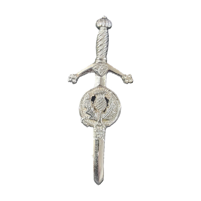 Thistle in Circle Kilt Pin