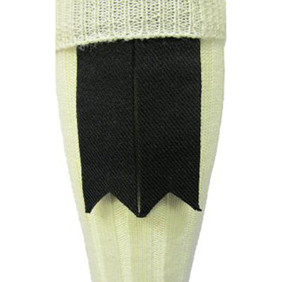 Black Sock Flashes for Kilt Outfit