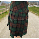 Brown Watch Tartan Deluxe Mini Skirt