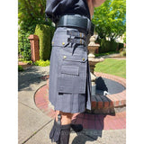 Cargo Utility Kilt - Grey