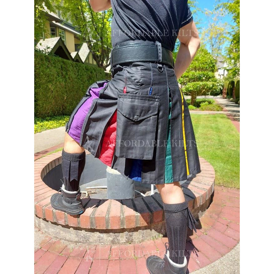 Pride Hybrid Kilt / LGBTQ Kilt / affordablekilts.com – Affordable