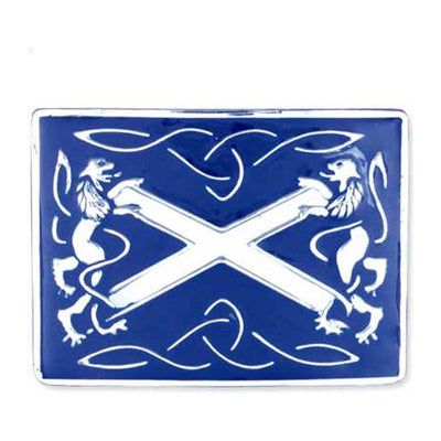 Buckle - Blue Saltire