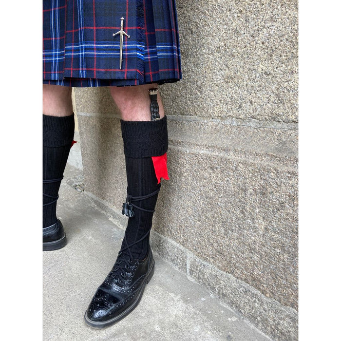 Harris Socks (Black) - Made in Scotland