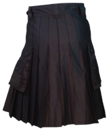 Cargo Utility Kilt - Black
