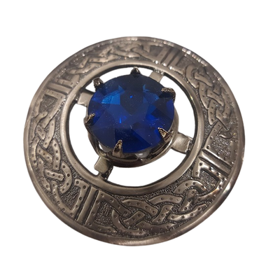 Stone Brooch - Blue