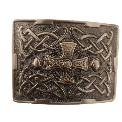 Buckle - Celtic Cross (Black Antique)