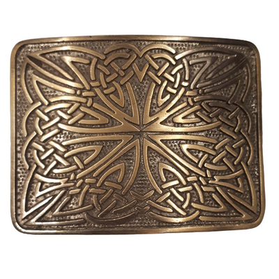 Buckle - Brass Effect Celtic Pattern