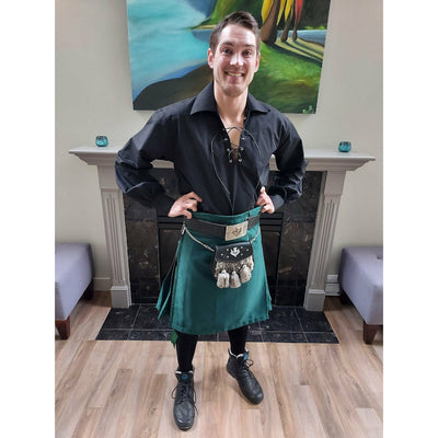 Solid Green Deluxe Kilt