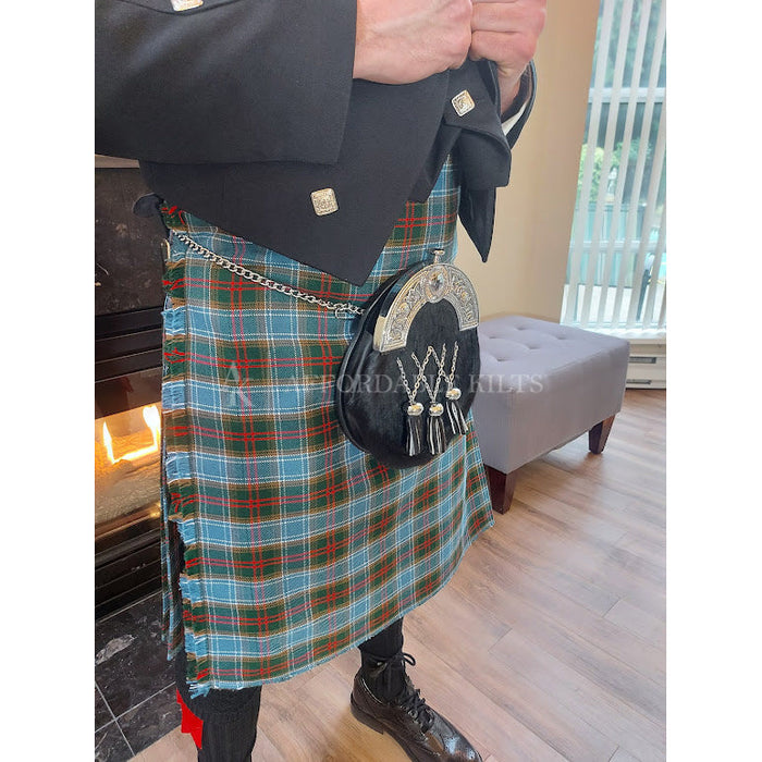 Scottish Dress Gordon Tartan Ladies Kilt Shaped Purse, Traditional Clothing  Hand Bag
