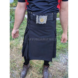 Black Utility Kilt