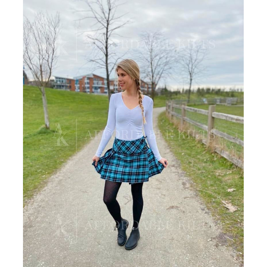 Ladies Tartan Mini Skirt  Clark Ancient Tartan – Affordable Kilts