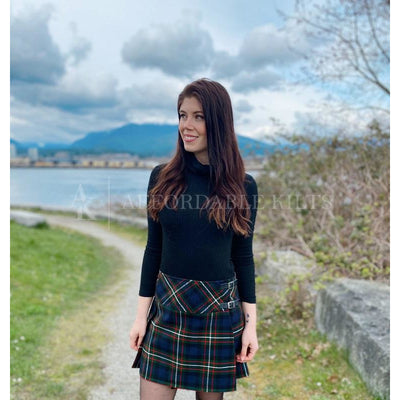 Ladies Tartan Mini Skirt  Clark Ancient Tartan – Affordable Kilts