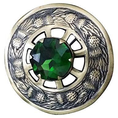 Stone Broach - Green - Affordable Kilts
