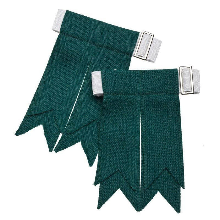 Green Sock Flashes - Affordable Kilts