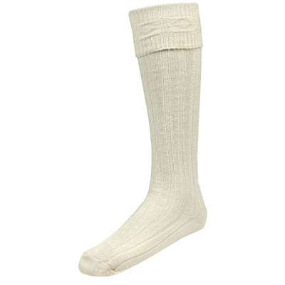 Highland Hose (White) - Made in Scotland