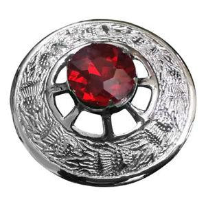 Stone Broach - Red - Affordable Kilts