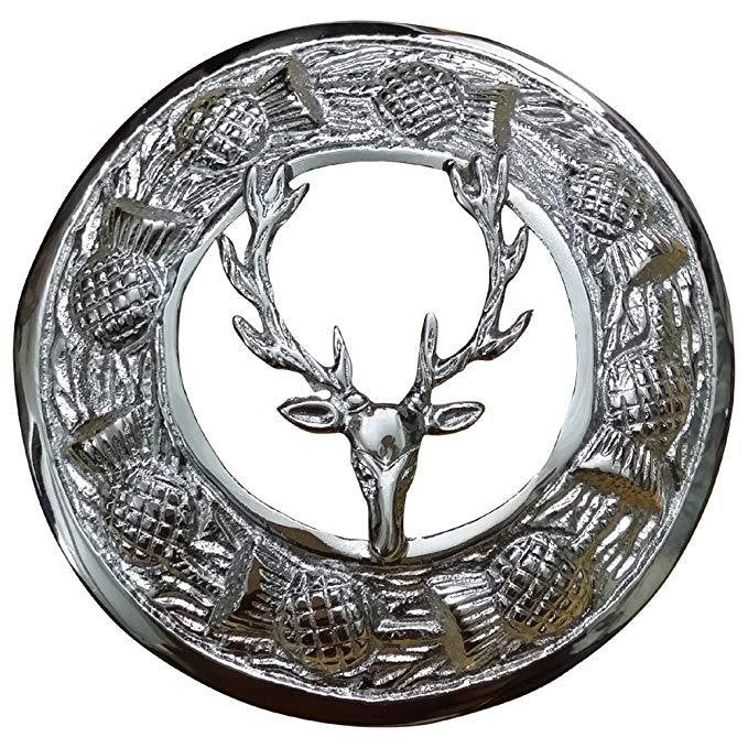 Stag Head Broach - Affordable Kilts