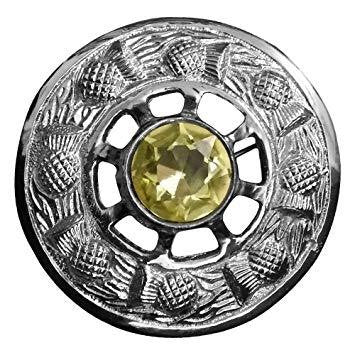 Stone Broach - Yellow - Affordable Kilts