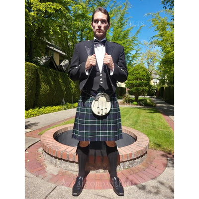  Kilt Scottish Tartan Kilt - Juego de 9 piezas de kilt