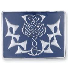 Buckle - Large Thistle (Blue)
