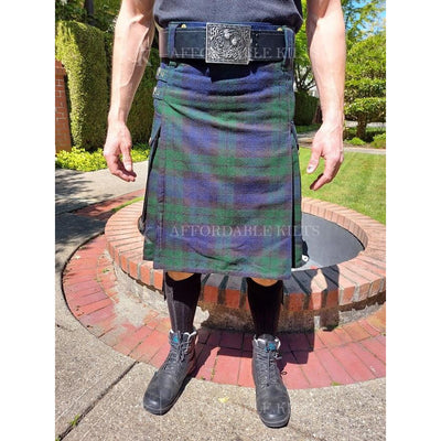 Black Watch  Tartan Utility Kilt