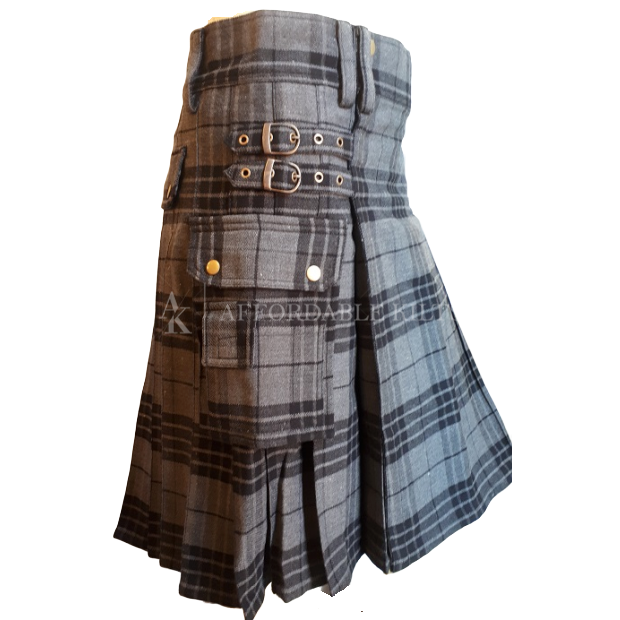 BaronHong Tartan Utility Kilts für Männer Tartan Kilt mit Riemen und BaronHong Tartan Utility Kilts für Männer Tartan Kilt mit Riemen und