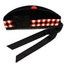 Glengarry Cap with Red/White Stripe - Affordable Kilts
