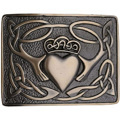 Buckle - Claddagh (Black Antique)