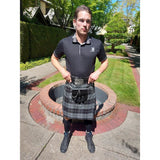 Highlander Grey Tartan Deluxe Kilt