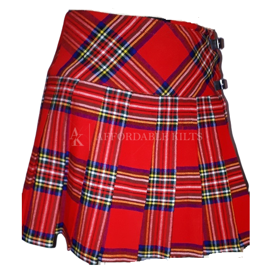 Ladies Tartan Mini Skirt - Royal Stewart