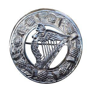 Large Harp Brooch - Affordable Kilts