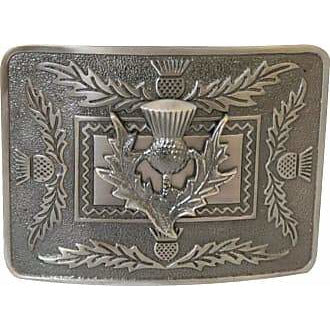 Buckle - Thistle (Black Antique)
